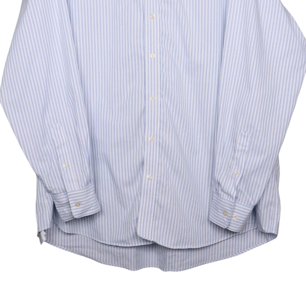 Lauren Ralph Lauren Button Up Shirt Mens Sz 19 36/37 Blue Tall Fit Supima Cotton - Picture 6 of 9